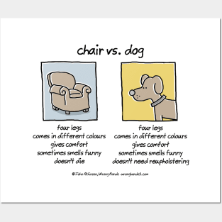 Chair vs Dog Posters and Art